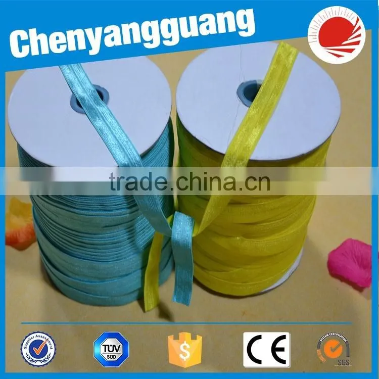 Wholesale Polyester Fold Over Elastic Webbing In Roll