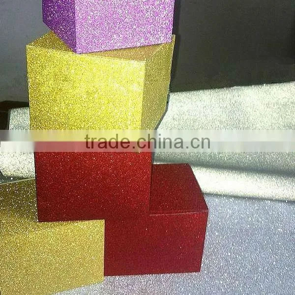 Zhejiang Yiwu Manufacturer Direct Sales Eco-friendly Yellow Glitter Wrapping Paper