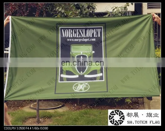 outdoor advertisement fabric banner / Full Color CMYK Print Banner Flag