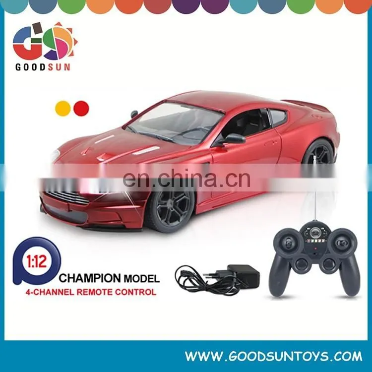 1:12 Scale 4 functions car rechargeable rc hyundai car remote control high speed car in window box with certificate china toy