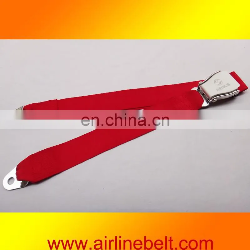 Premium quality two points airplane buckle decelerating belt