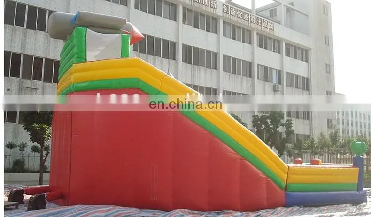Commerical giant rocket inflatable bouncer with slide