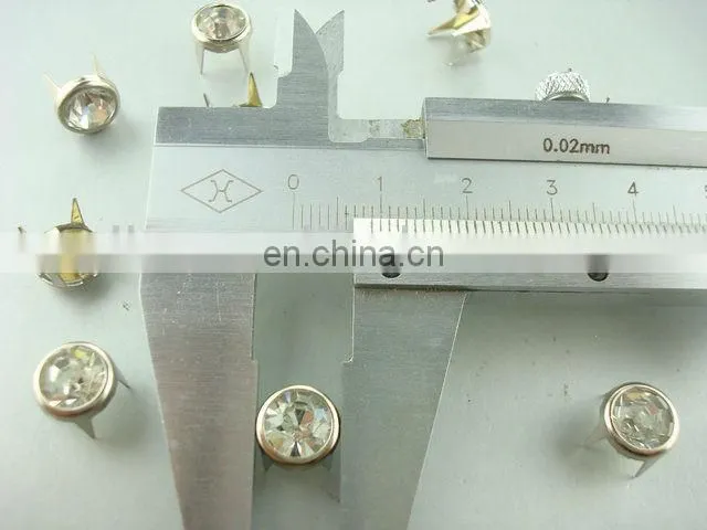 hot sale prong nailhead with rhinestone