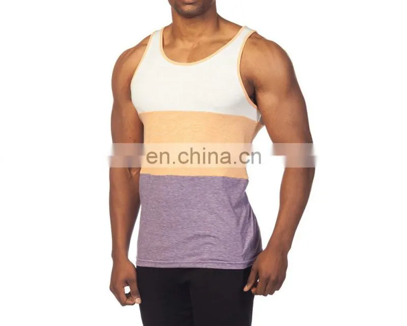 Yihao men clothing apparel sleeveless fitness sportwear gym vest custom stringers shark men tank top stringers