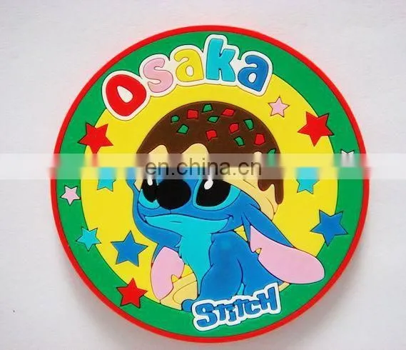 Soft PVC Fashion Cup Mat / pvc coaster