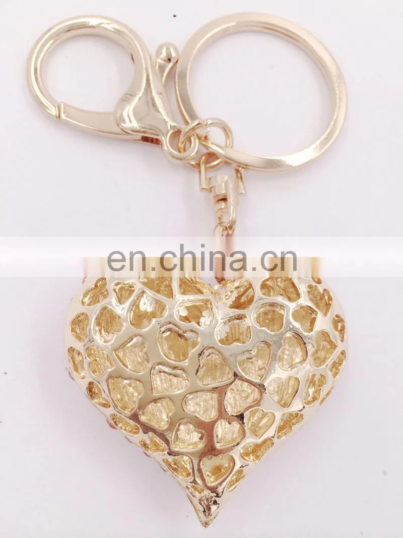 Wholesale Cheap Custom Quality Heart Shaped Key Chain For Souvenir