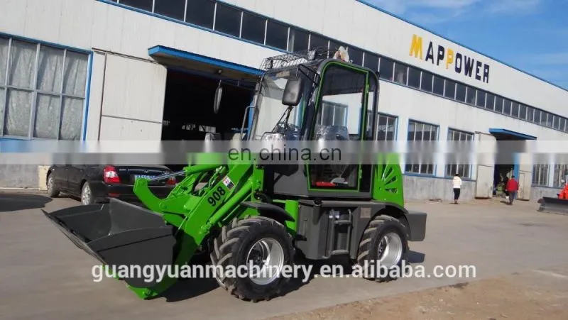 NEW design 0.8ton Wheel Loader ZL08/joystick/quick hitch front Wheel Loader