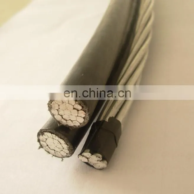 Hot Sale ABC AERIAL BUNCH CABLE abc aerial bundle cable.0.6/1KV, XLPE/PVC insulation, Aluminum Conductor