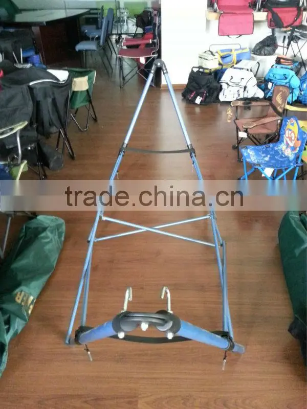 net fabric folding bed with steel tube stand