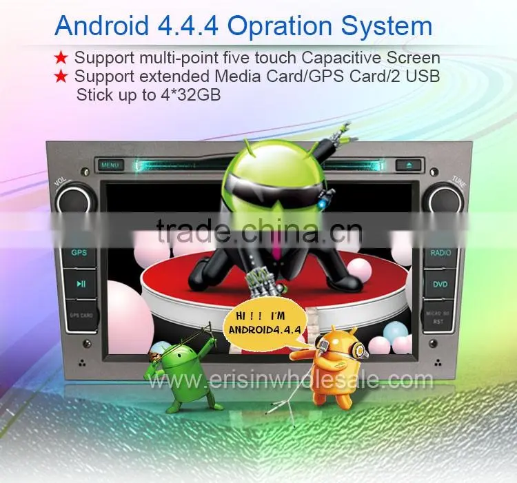 Erisin ES2681P 7" 2 Din Android 4.4.4 Car DVD Player for Astra H