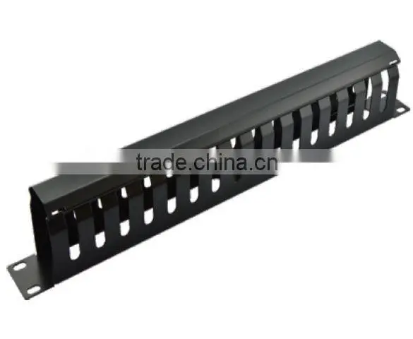 12 port metal+plastic 1 U Cable Manager for telecom