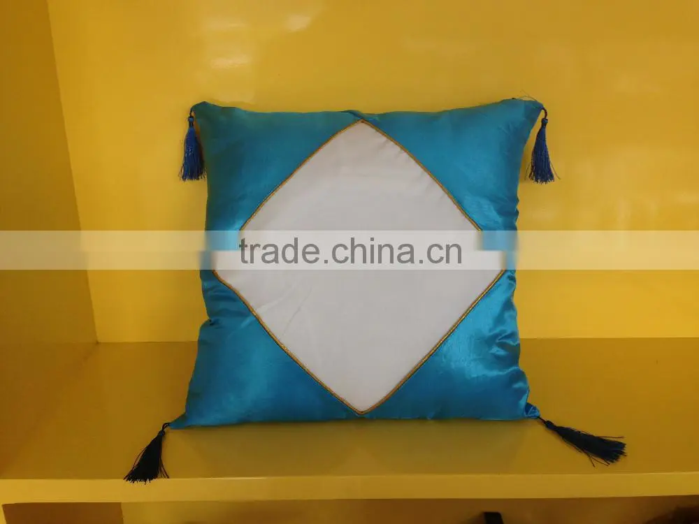 Custom Sublimation Heat Transfer Printing Pillowcase with Tassel 42*42cm