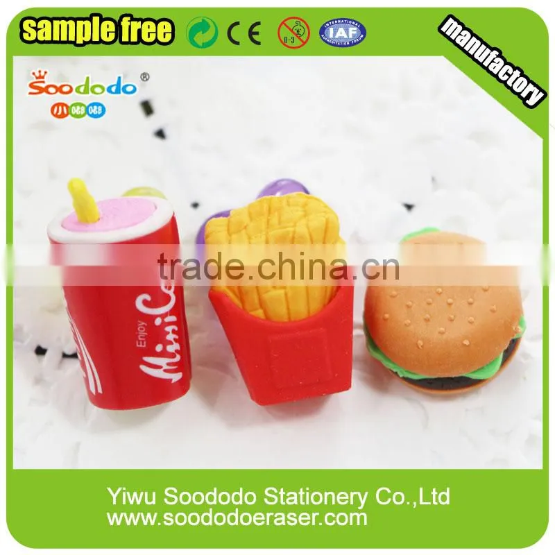 Carrot shape puzzle food eraser set