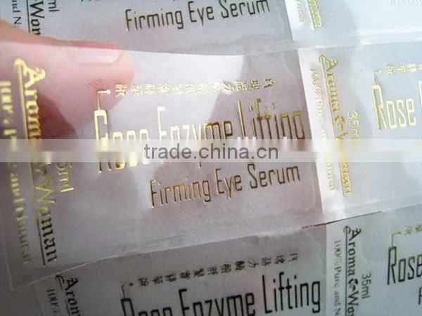 Shanghai custom adhesive transparent stickers printing