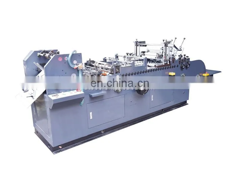 ZF80 Automatic Zigzag Eyeglass Paper Envelope Folding and Gluing Machine, M fold Lens Bag Pasting Making Machine