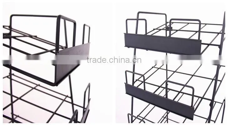 Metal iron newspaper floor standing display rack