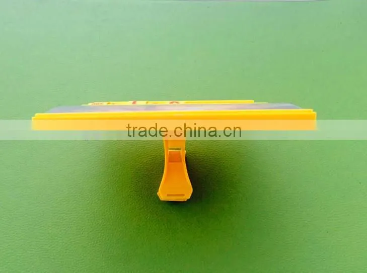 Plastic extrusion display price tag for supermarket