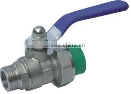 ppr male brass ball union valve