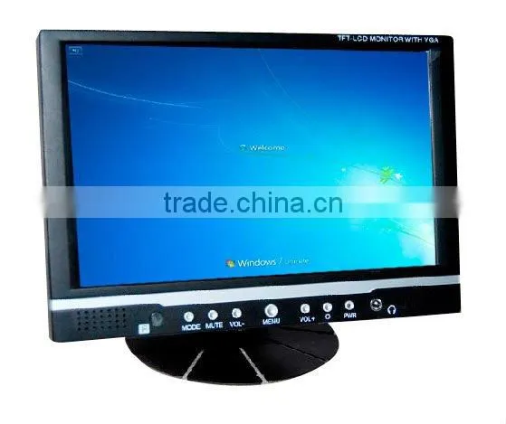 7 inch lcd monitor with usb speaker and AV TV option