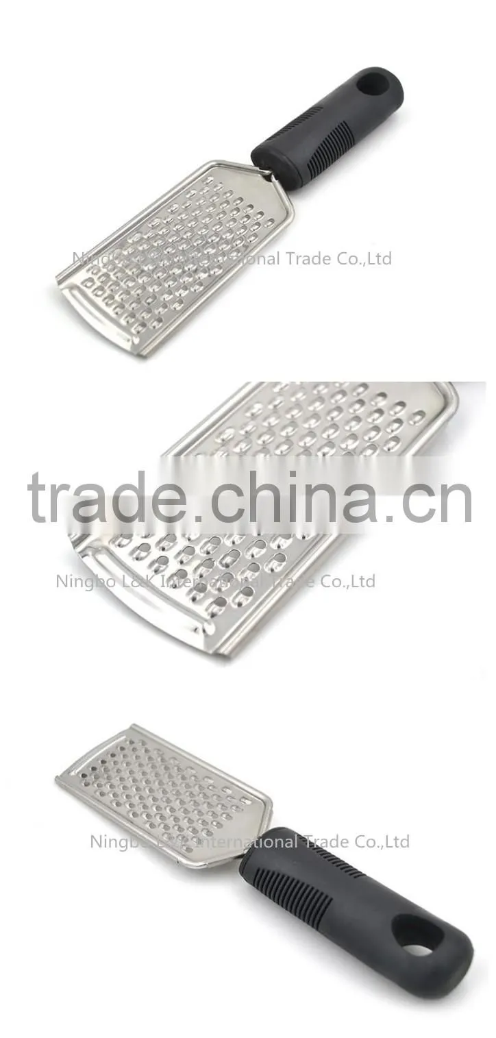 Professional multifuncational cheese grater with plastic handle