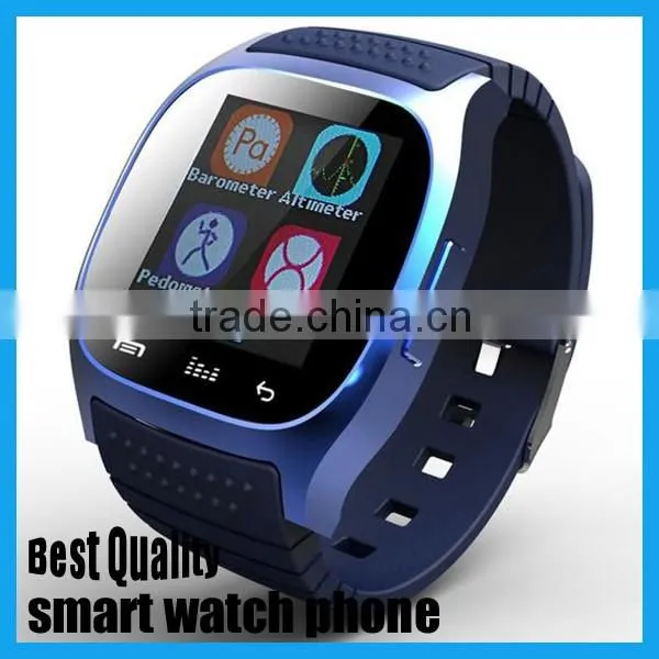 2016 wholesale golden supplier in alibaba cheap touch screen watch phone smartwatch m26