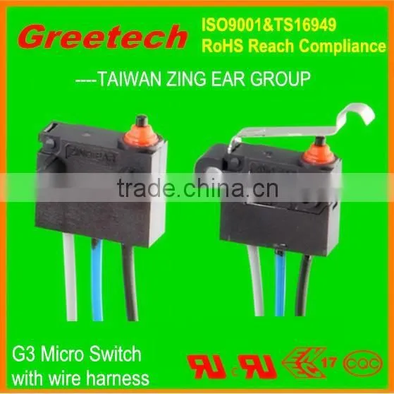 40t85 mini waterproof micro switch, hook lock door switch for 12v car electric kettle
