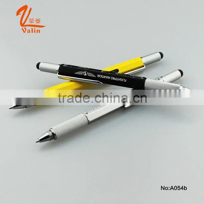 Newest 5 in 1 multi-function ball pen stylus pen roller pen