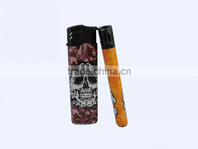 Wholesale cheap plastic material wrap paper electronic cigar lighter