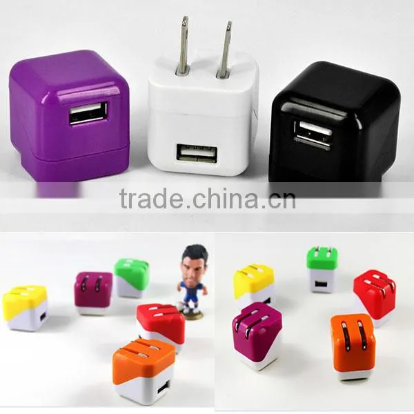 Environmental High Quality Folding Wall Plug Charger Compatible for iphone Charger