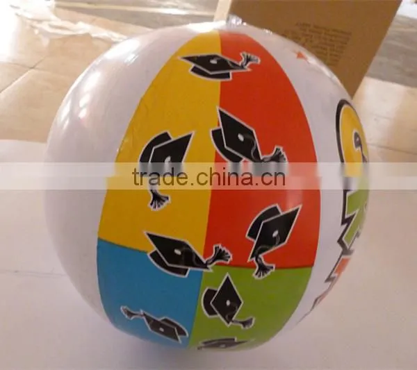 PVC inflatable beach ball with box inside, with toy inside, with insert