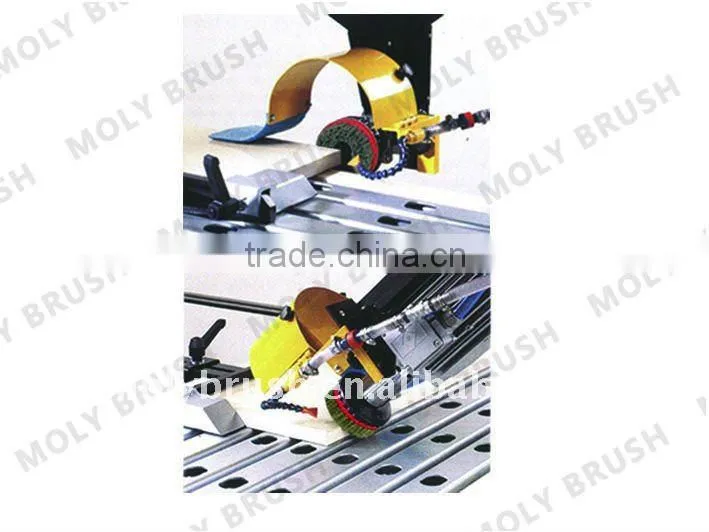 Diam.110mm snail lock with M14 abrasive brush,round stone grinding brushes
