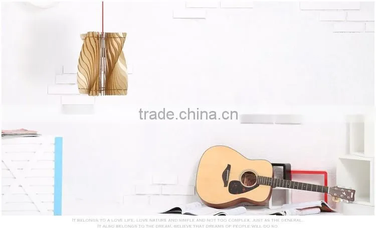 LED pendant Light JK-8005B-28 Wood pendant lamp for hotel restaurant projects decoration