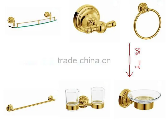 gold toilet brush holder