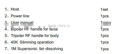New arrival desktop 40KHz/1MHz fat burning ultra rf cavitation machine