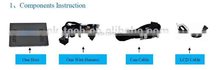 Multimedia car entertainment system for audi 3g mmi video interface