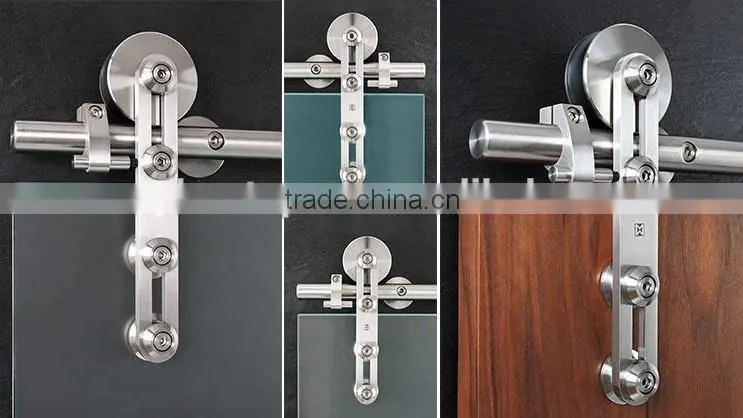 glass sliding barn door & glass entry door