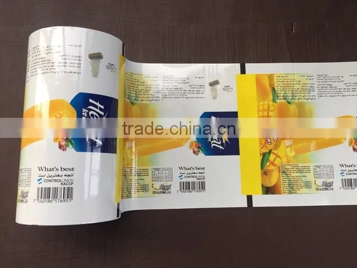 Printed Aluminum Foil Laminated Roll Film/Popsicle Plastic Packaging Film/Ice Lolly Plastic Packaging Film