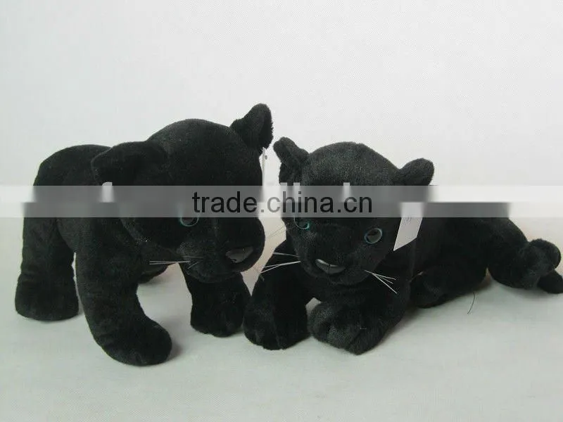 Lovely plush black tiger toy factory wholesale