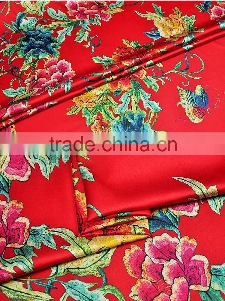 Factory custom design 19 momme Silk Stretch fabric