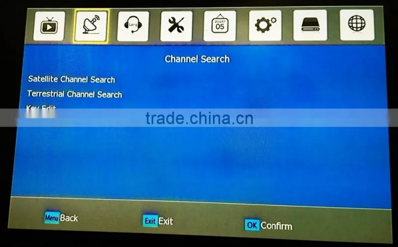 factory direct price hd 1080p dvb t2 s2 digital combo decoder auto roll powervu
