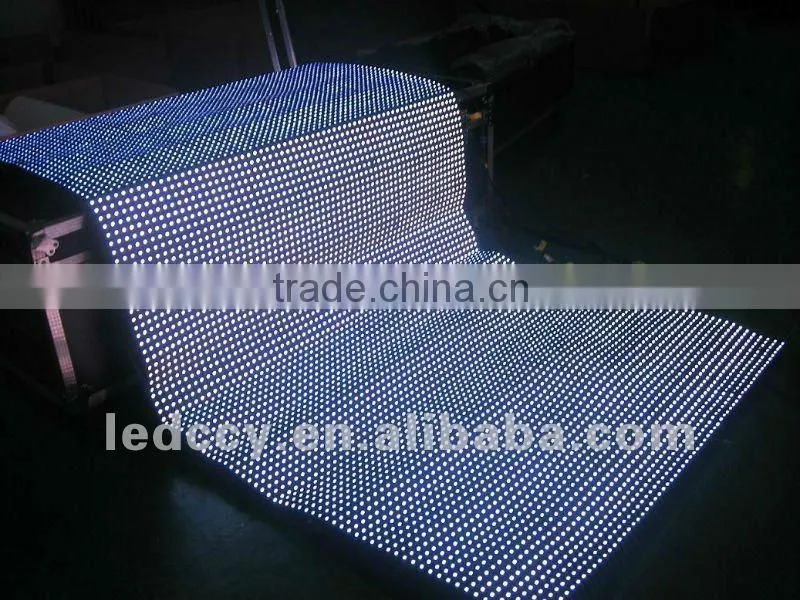 Low price P12.5mm flex LED curtain wall panel