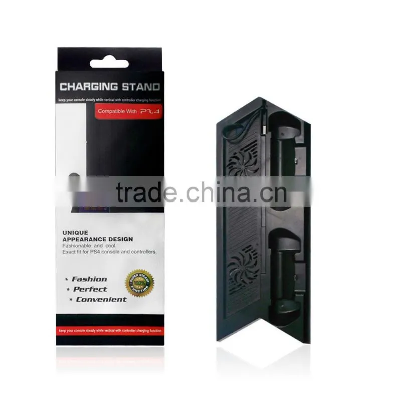 Host selling multifunction charging stand cooling fan for PS4 With 3 USB
