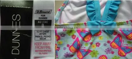 Good quality nylon girls one piece swimsuit