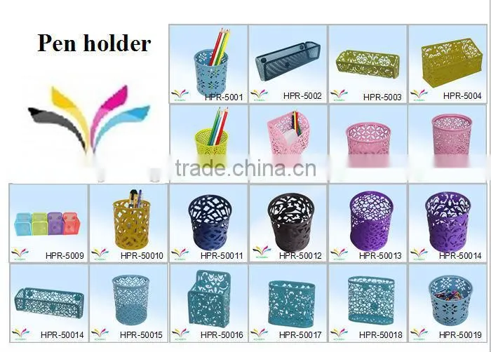 Office desktop display files magazines black metal stationery box