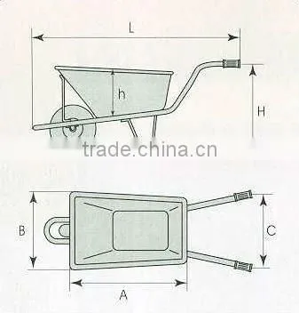 cheap France model construction wheel barrow / metal wheel barrow WB6400