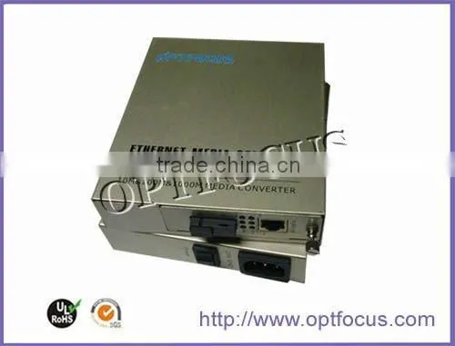 10/100/1000M Gigabyte Optical SM Fiber Media Converter