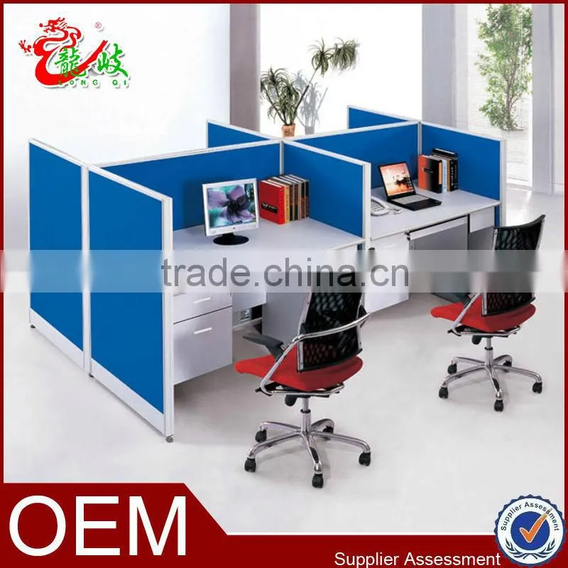canton fair modern fashion design 4 person office screen call center modular furniture office cubicle partition workstation