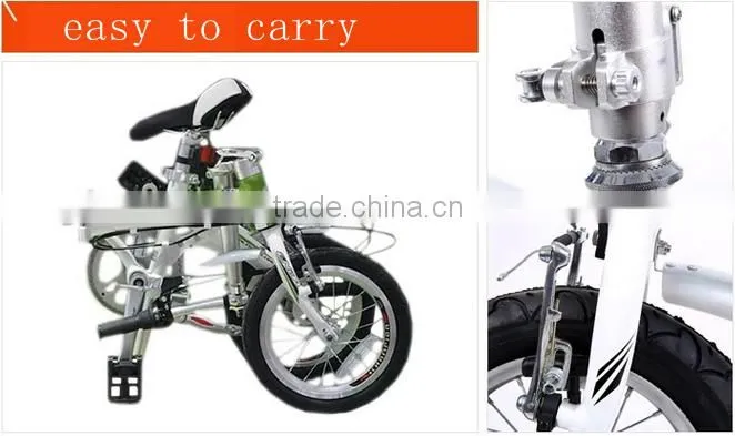 ENDA folding kids bike 14 inches wholesale aluminum alloy POCKET BIKE