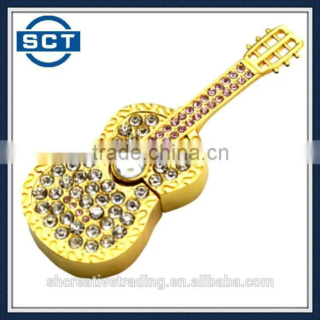 8GB/16GB/32GB Musical Guitar Model USB 2.0 Flash Drive Memory Stick Smart Storage U Disk