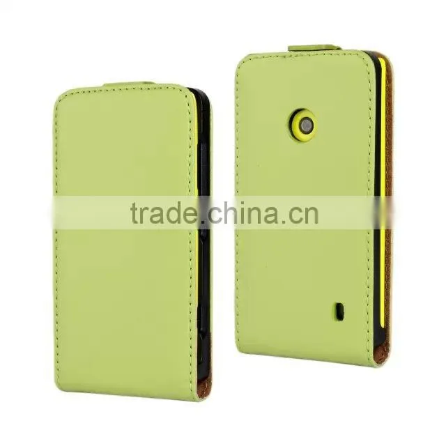 For Nokia 525 Case Cover Luxury Pouch Top Leather Flip Bag